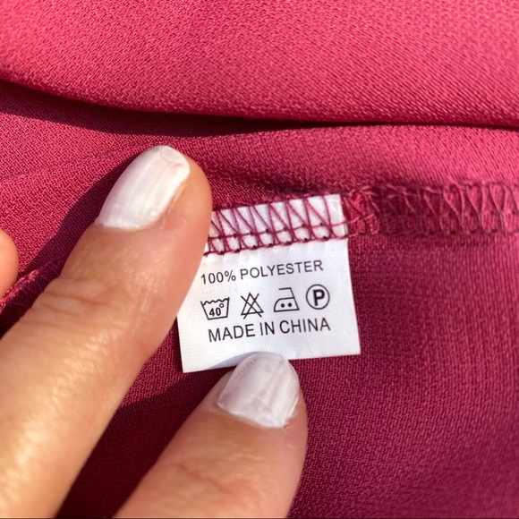 🍷 MISSGUIDED RASPBERRY RED STUDDED A-LINE DRESS! - Picture 9 of 10